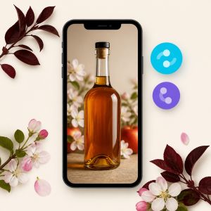 Отправка фотографии кальвадоса через мессенджер